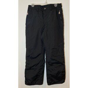Bogner Ski Snow Pants Straight Leg Made in USA Nylon Black Size 12